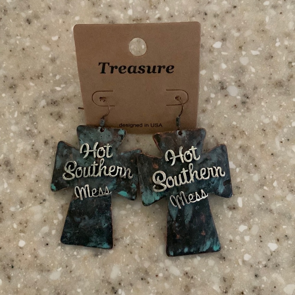 Cross Hot Southern Mess Earrings